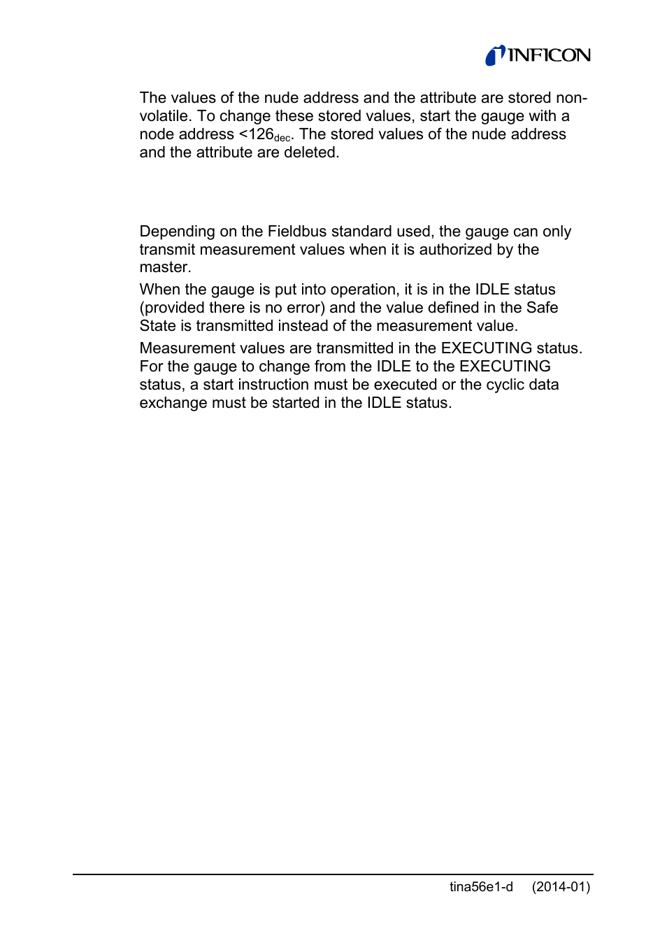 INFICON PCG55x ATM to Medium Vacuum Gauge User Manual | Page 54 / 72
