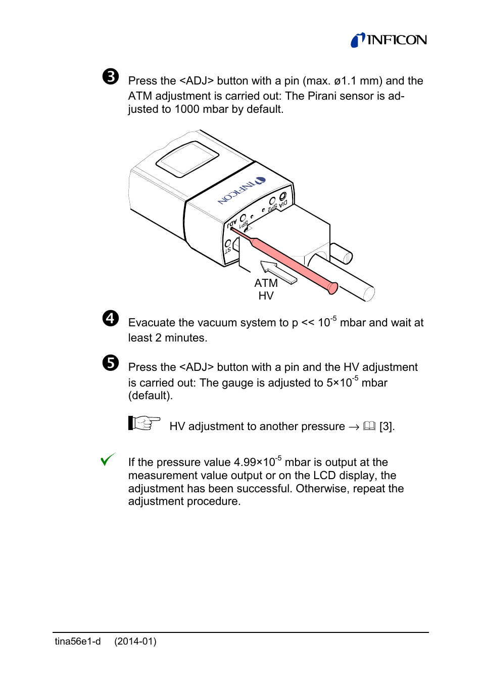 INFICON PCG55x ATM to Medium Vacuum Gauge User Manual | Page 59 / 72