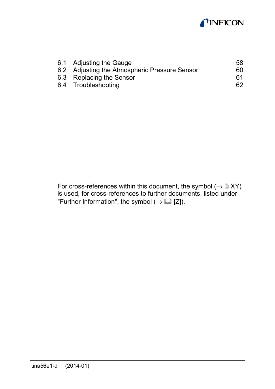 INFICON PCG55x ATM to Medium Vacuum Gauge User Manual | Page 7 / 72