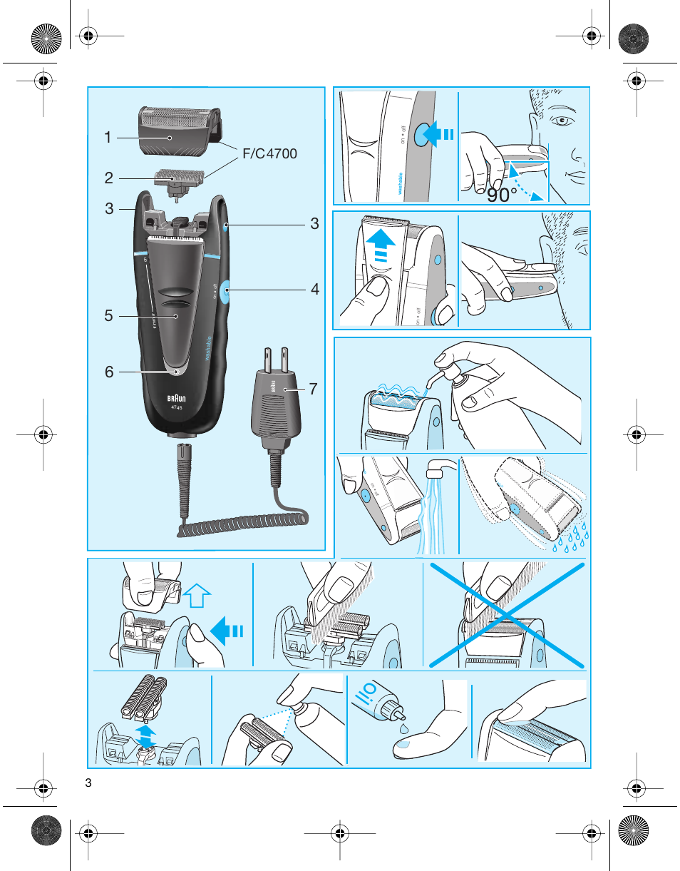 F/c4700 | Braun 4745 User Manual | Page 3 / 17