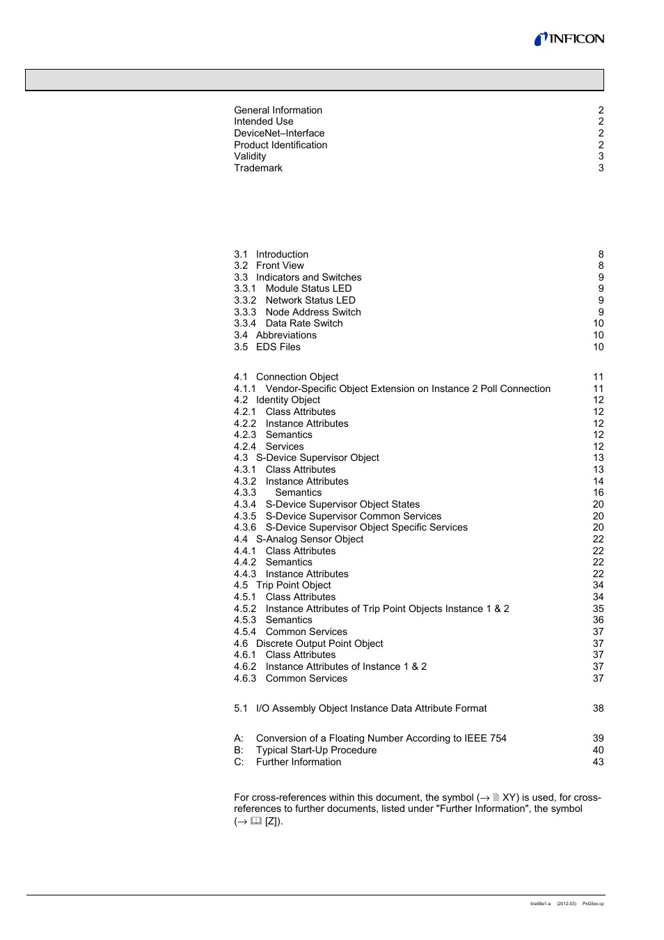 INFICON PSG55x ATM to Medium Vacuum Gauge (DeviceNet) User Manual | Page 4 / 44