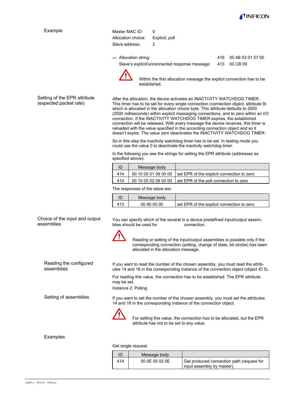 INFICON PSG55x ATM to Medium Vacuum Gauge (DeviceNet) User Manual | Page 41 / 44