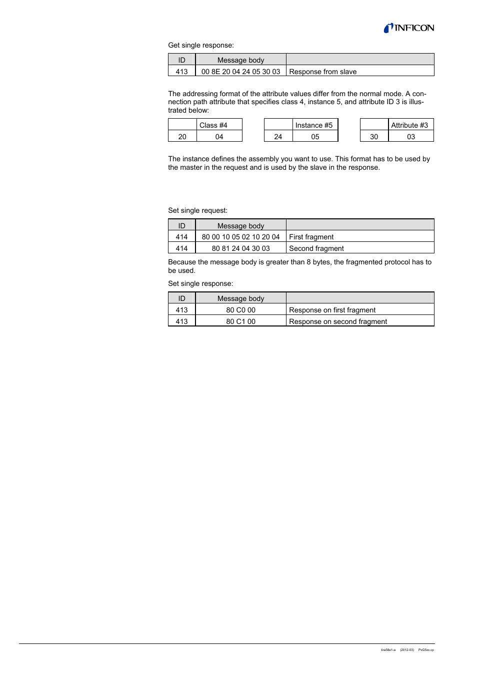 INFICON PSG55x ATM to Medium Vacuum Gauge (DeviceNet) User Manual | Page 42 / 44