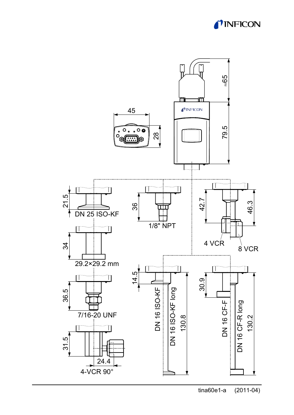 INFICON PSG55x ATM to Medium Vacuum Gauge User Manual | Page 16 / 64