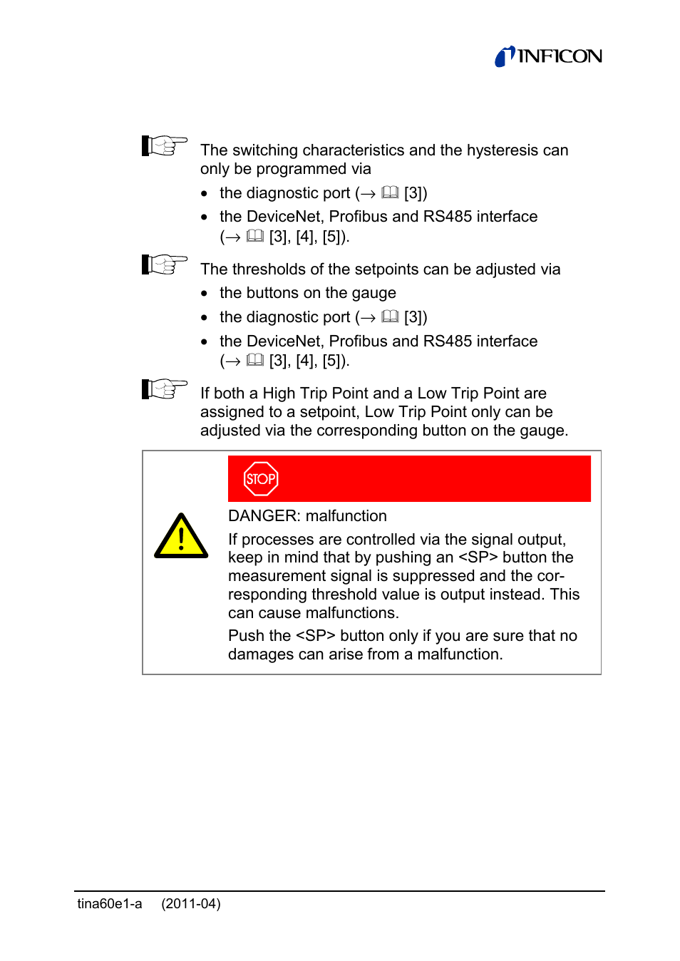 INFICON PSG55x ATM to Medium Vacuum Gauge User Manual | Page 41 / 64