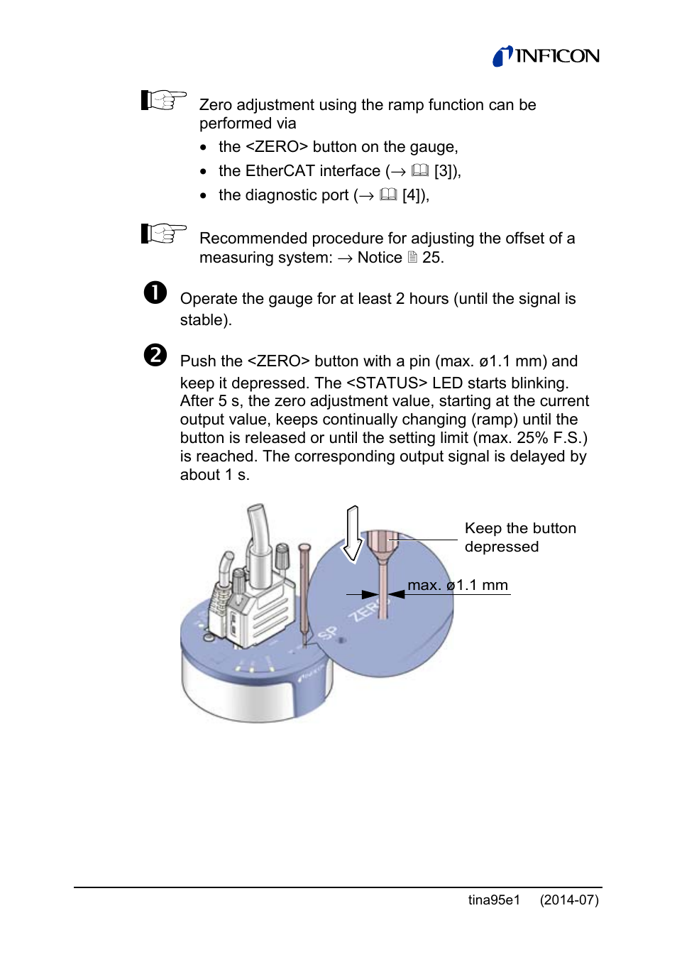 INFICON Stripe CDG100Dhs 0.1 ... 1000Torr / mbar User Manual | Page 28 / 48