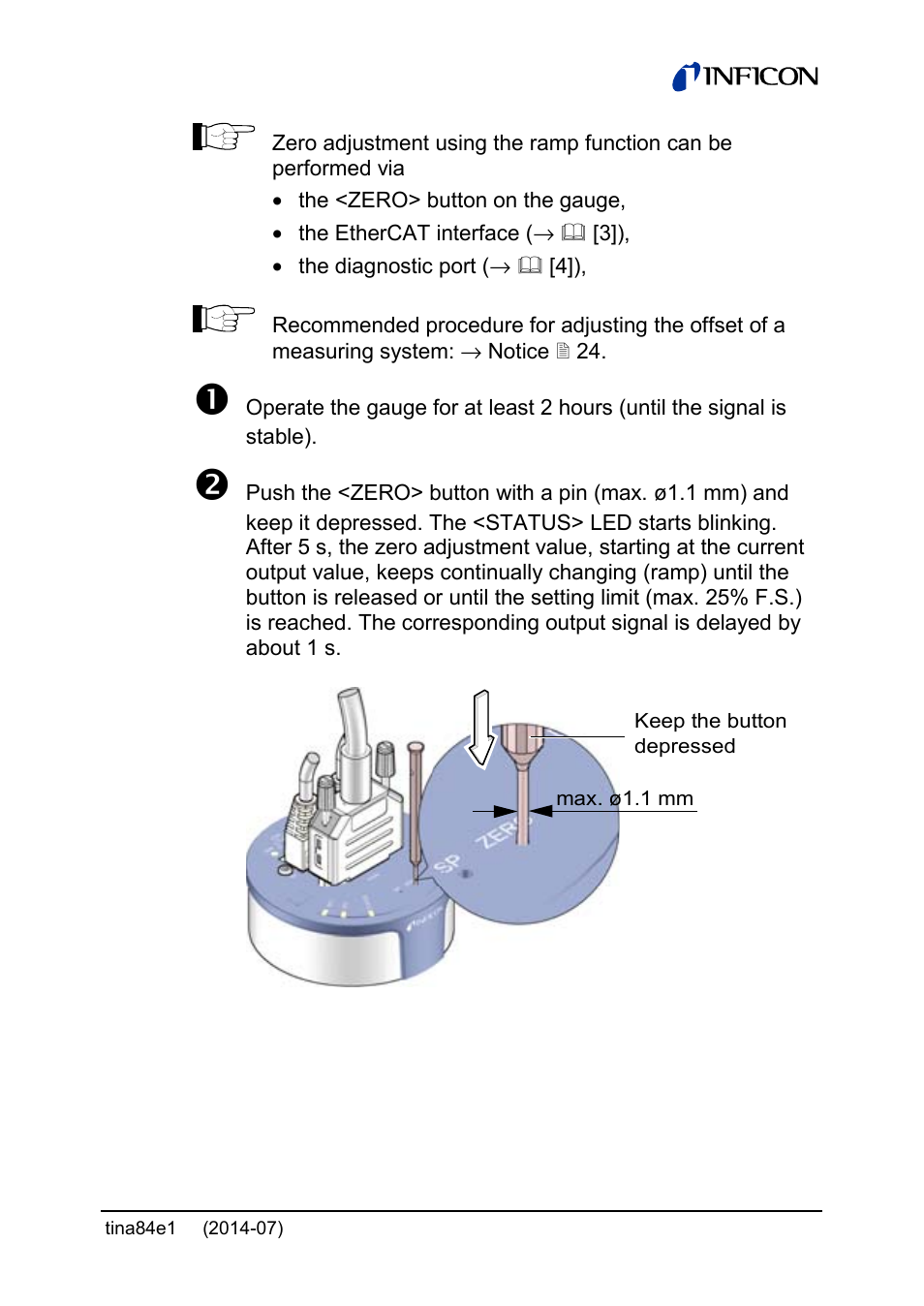 INFICON Stripe CDG045Dhs 0.01 ... 1000Torr / mbar, new 10mTorr User Manual | Page 27 / 44