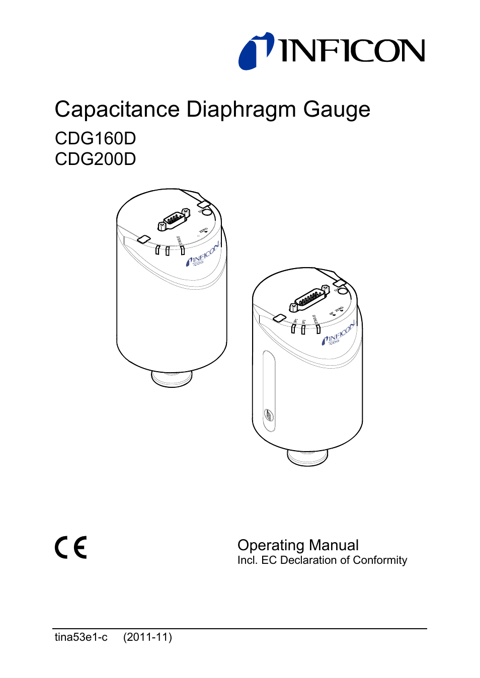 INFICON SKY CDG160D 1 ... 1000 Torr / mbar User Manual | 44 pages