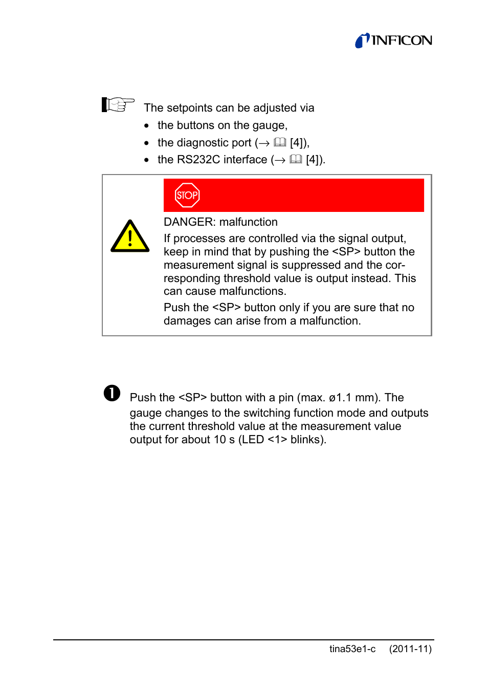 INFICON SKY CDG160D 1 ... 1000 Torr / mbar User Manual | Page 30 / 44
