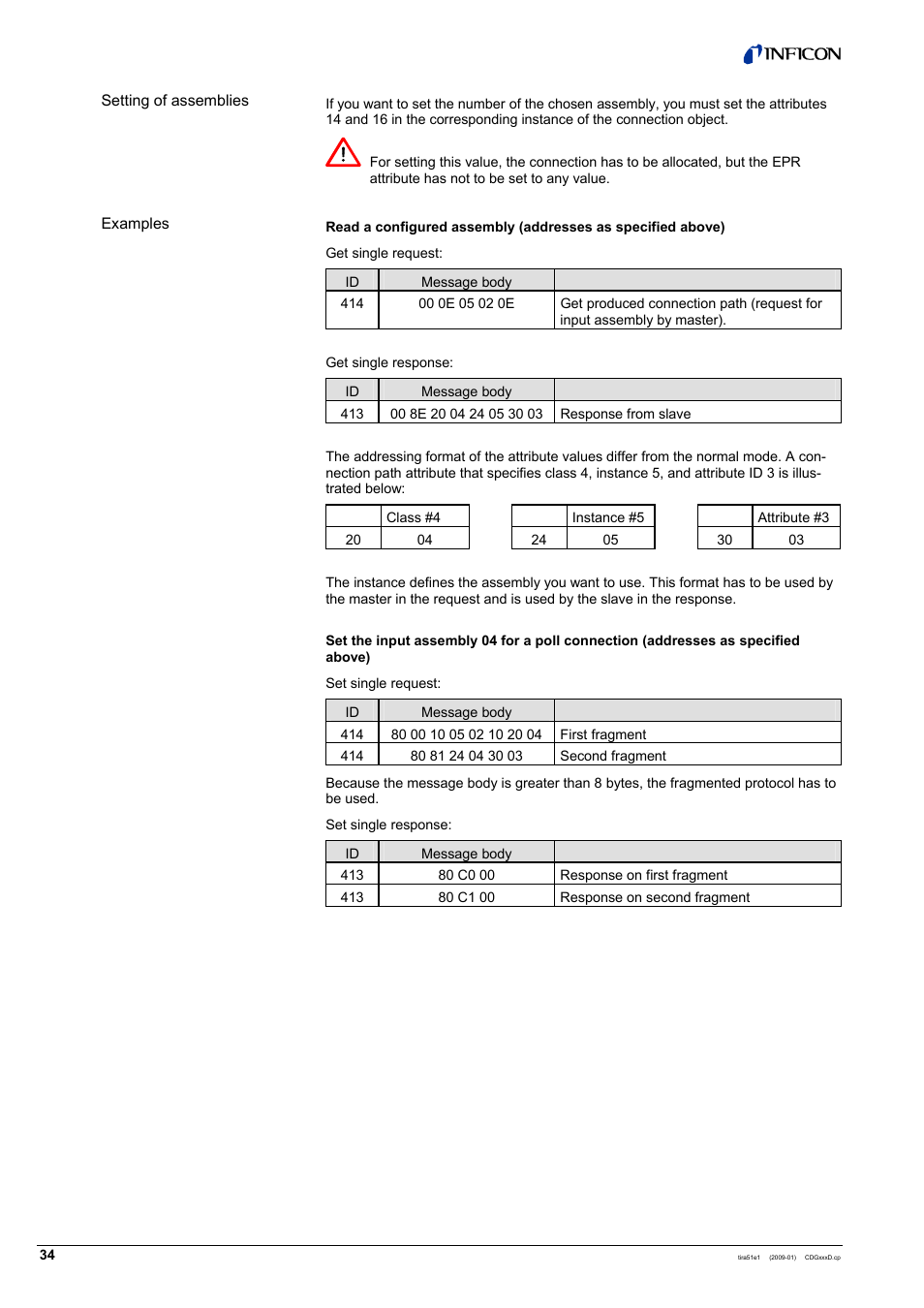 INFICON SKY CDGxxxD (DeviceNet) User Manual | Page 34 / 36