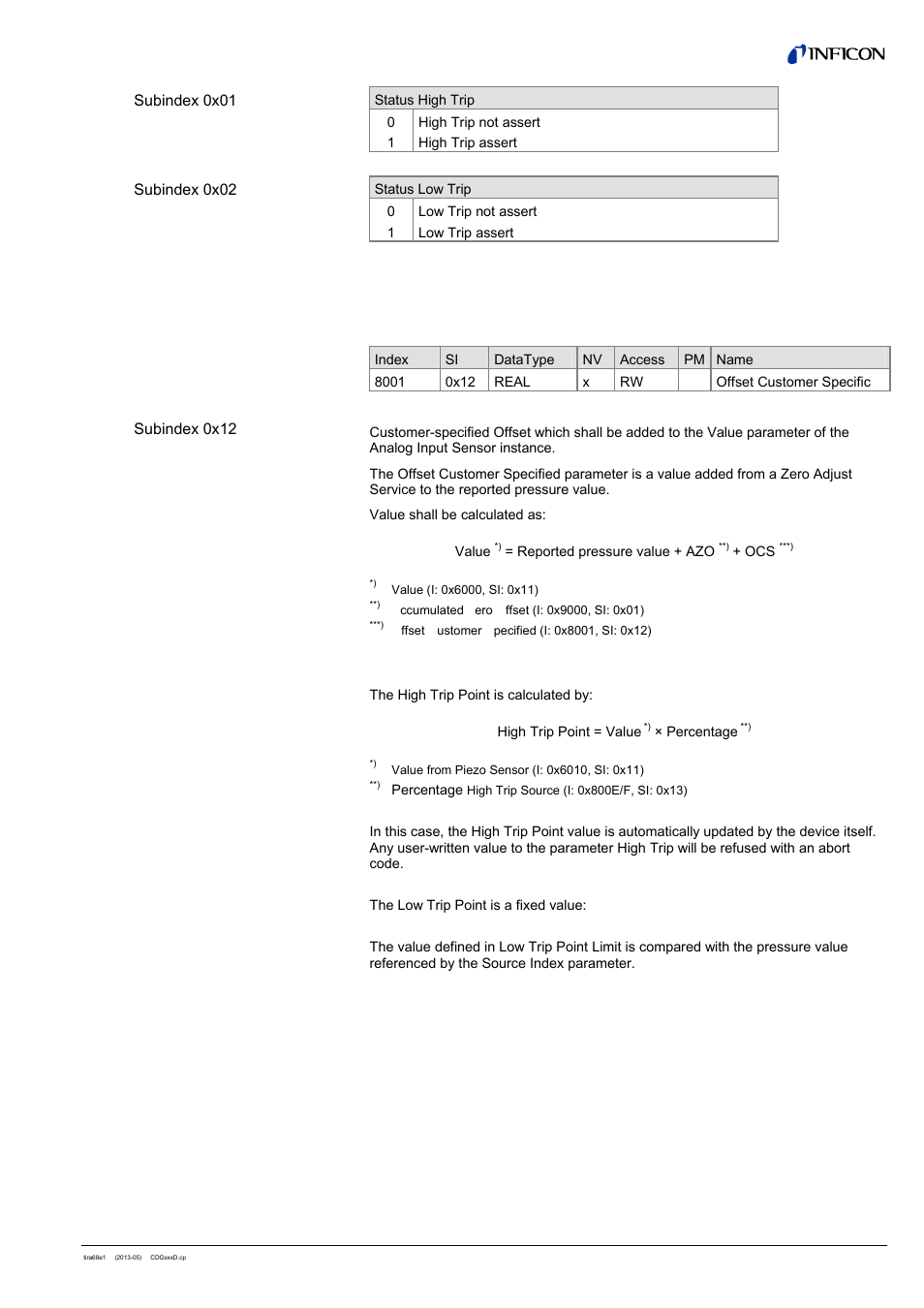 1 configuration capacitance diaphragm, 2 configuration trip point 1 | INFICON SKY CDGxxxD (EtherCAT) User Manual | Page 17 / 34