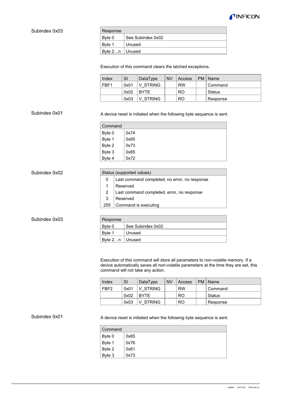 INFICON SKY CDGxxxD (EtherCAT) User Manual | Page 30 / 34