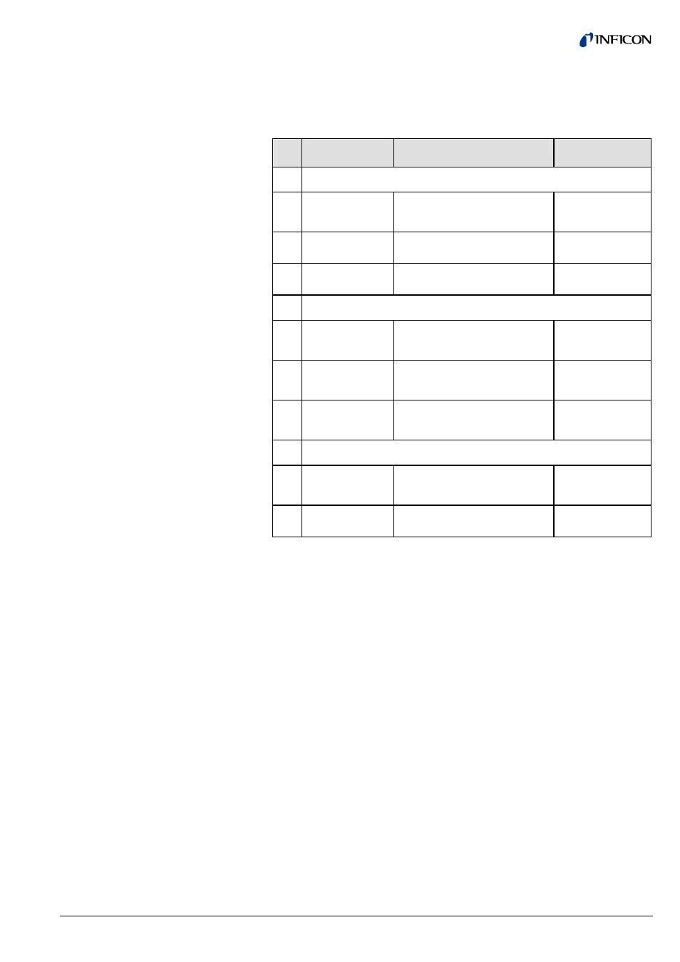 INFICON SKY CDGxxxD (Profibus) User Manual | Page 23 / 52