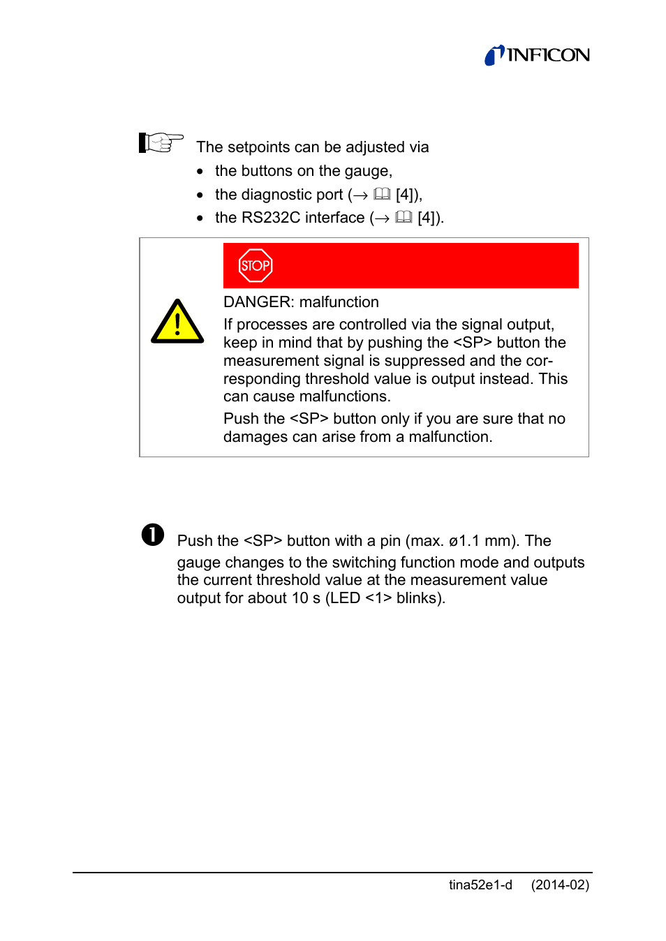 INFICON SKY CDG100D 0.1 ... 1000 Torr / mbar User Manual | Page 30 / 44