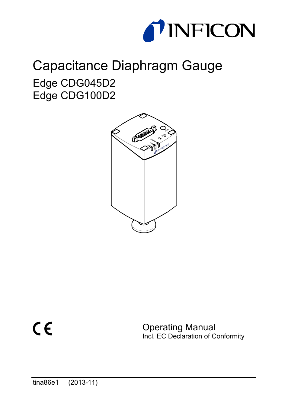 INFICON Edge CDG045D2 1 … 1000Torr / mbar User Manual | 44 pages