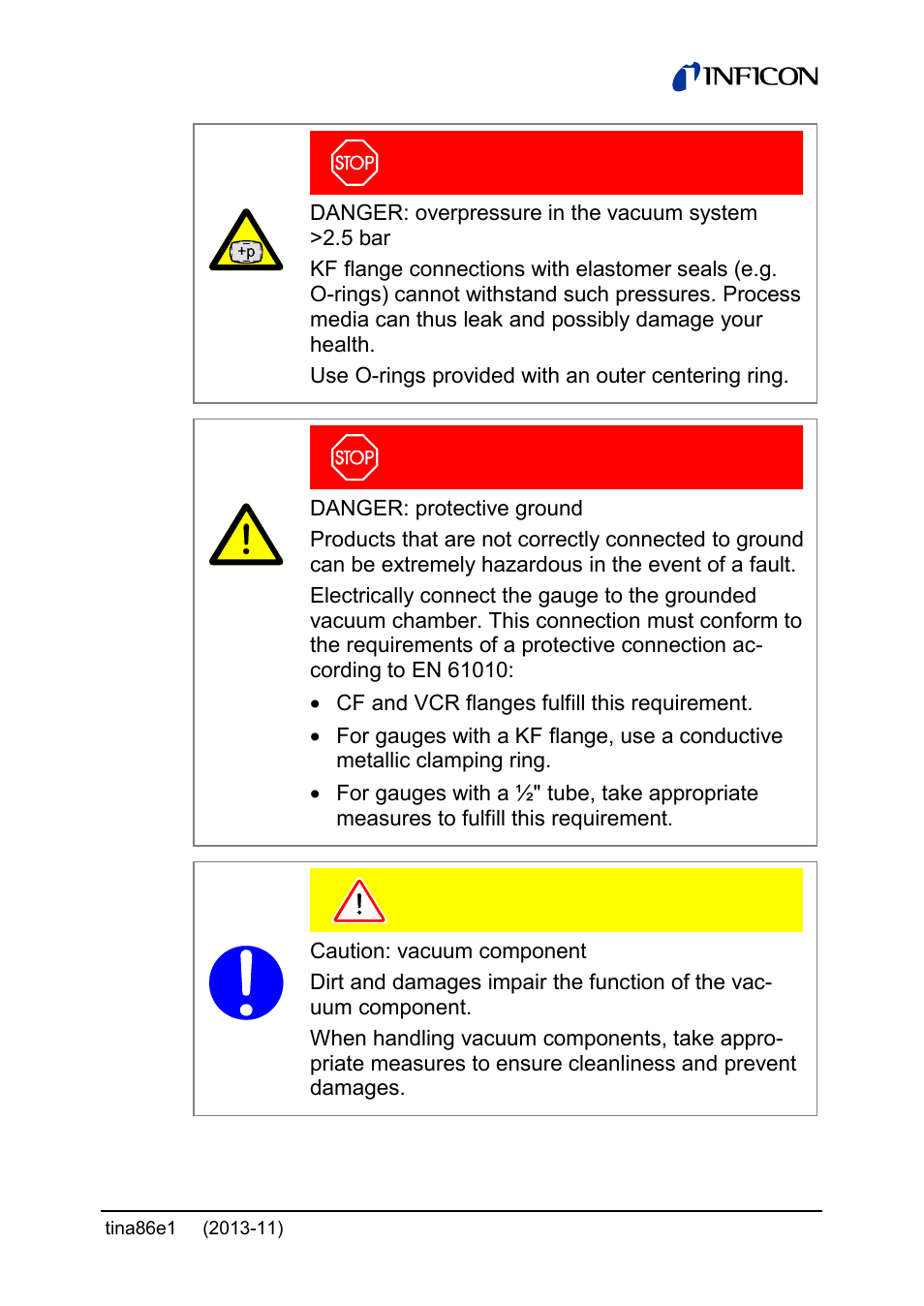 INFICON Edge CDG045D2 1 … 1000Torr / mbar User Manual | Page 17 / 44