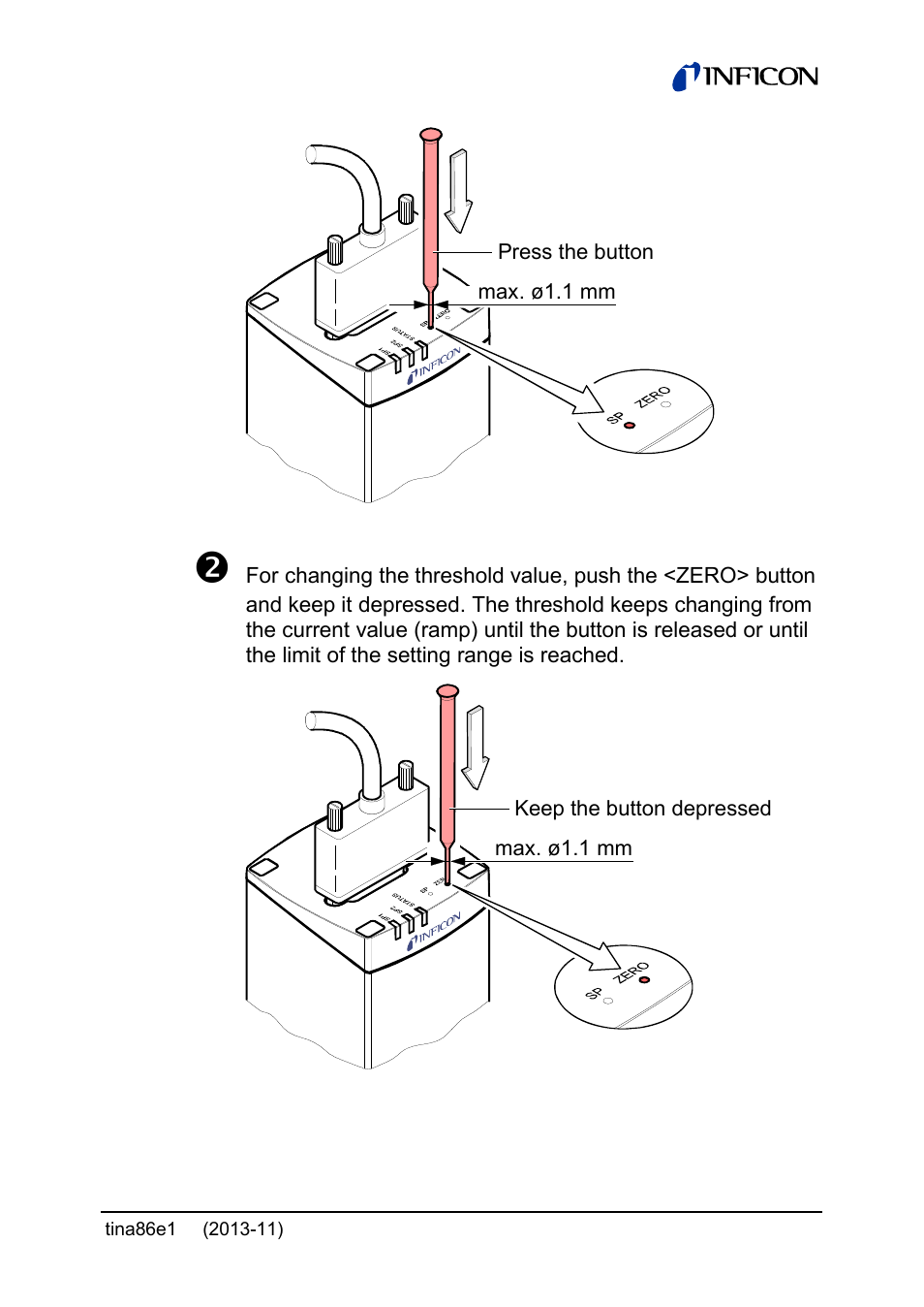 INFICON Edge CDG045D2 1 … 1000Torr / mbar User Manual | Page 31 / 44