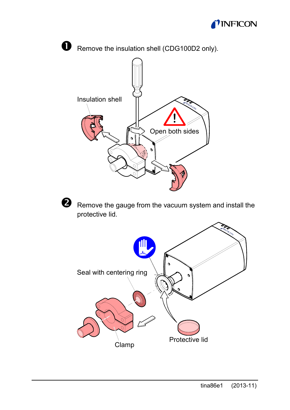 INFICON Edge CDG045D2 1 … 1000Torr / mbar User Manual | Page 36 / 44