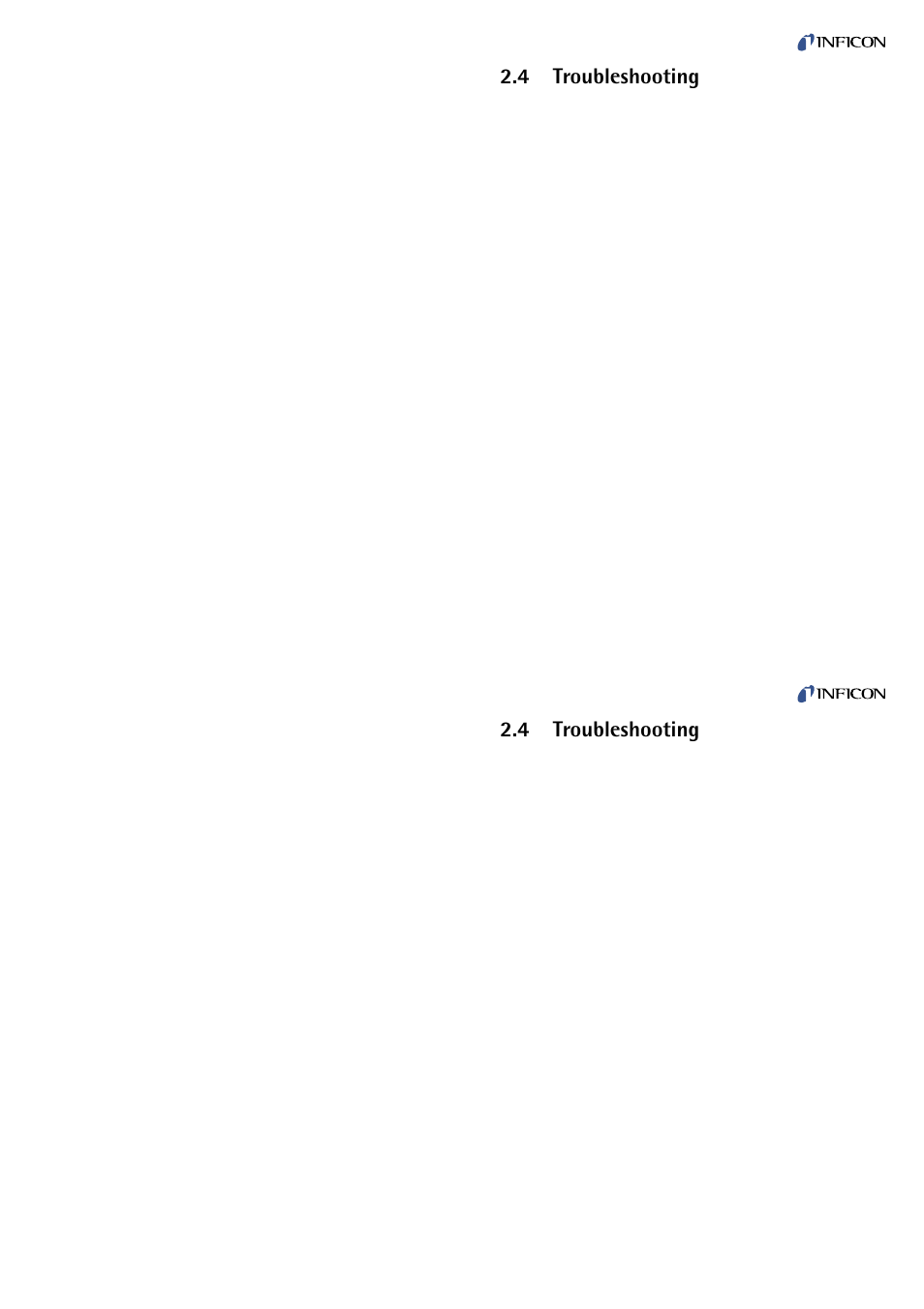 Troubleshooting, 4 troubleshooting | INFICON PEG100 Medium to Ultra-High Vacuum Gauge User Manual | Page 15 / 26