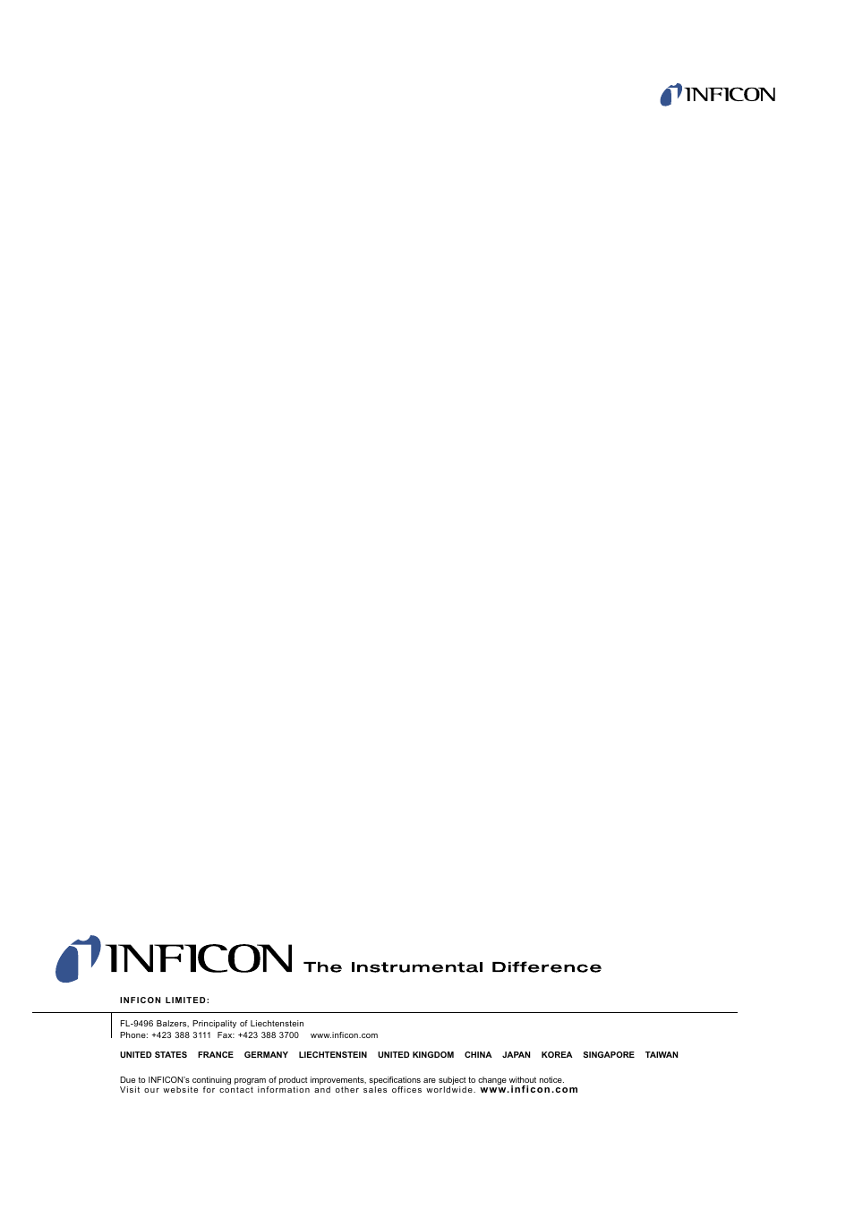 INFICON PEG100-D Medium to Ultra-High Vacuum Gauge User Manual | Page 14 / 14