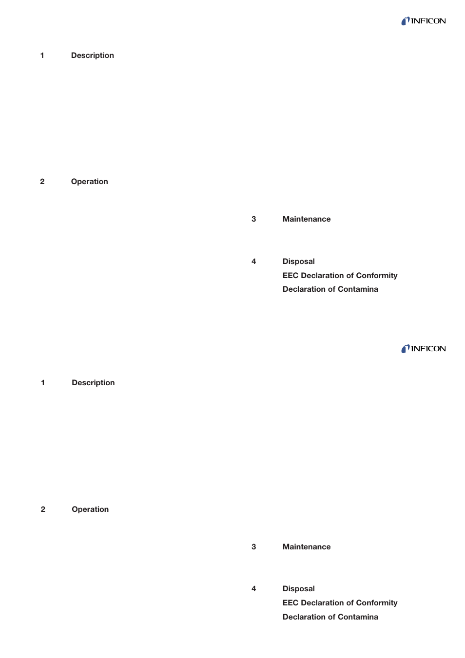 INFICON VSC150A absolute switch, passiv User Manual | Page 3 / 24