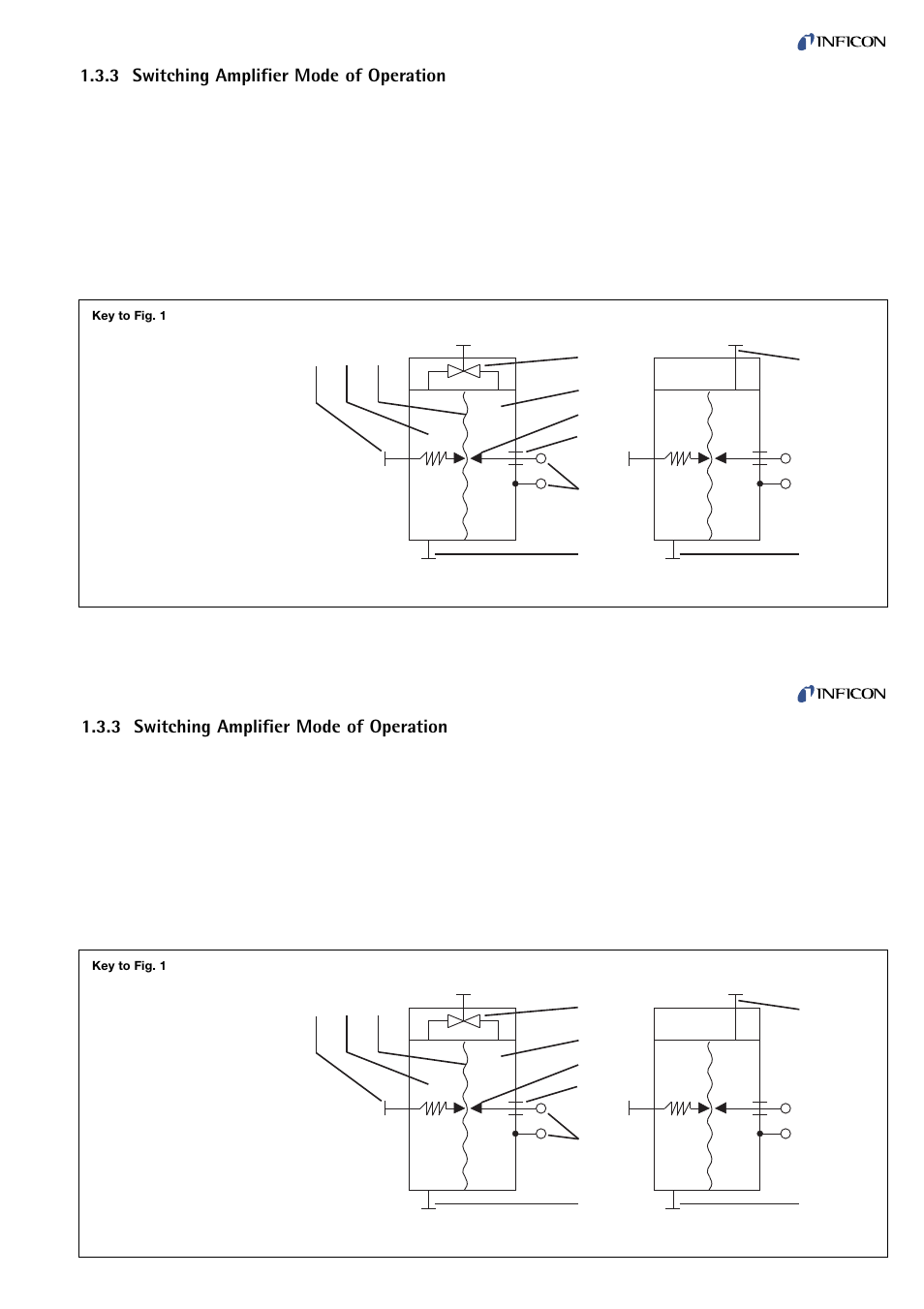 Switching amplifier mode of operation, 3 switching amplifier mode of operation | INFICON VSC150A absolute switch, passiv User Manual | Page 7 / 24