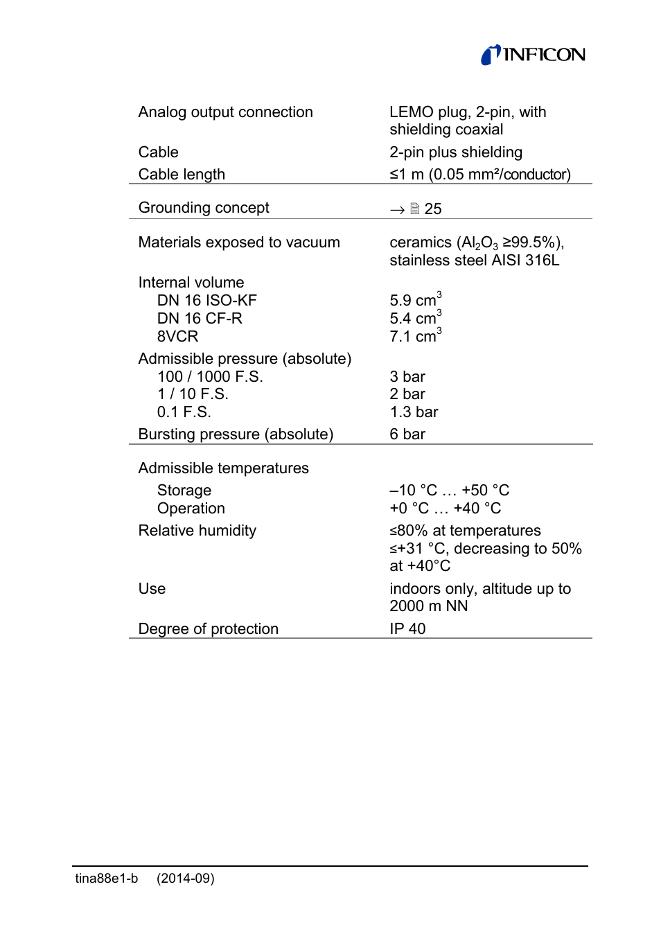 INFICON Cube CDGsci User Manual | Page 13 / 48