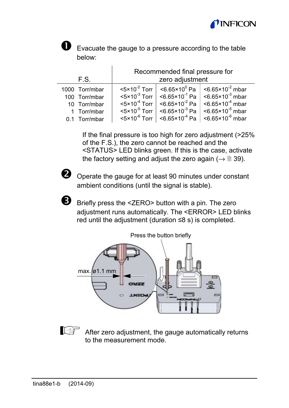 INFICON Cube CDGsci User Manual | Page 33 / 48