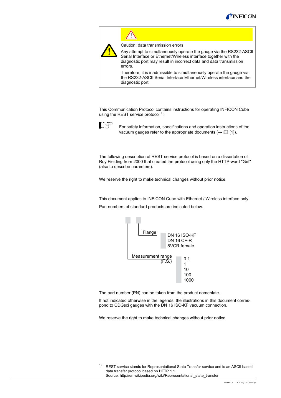 INFICON Cube CDGsci (REST Services) User Manual | Page 2 / 12