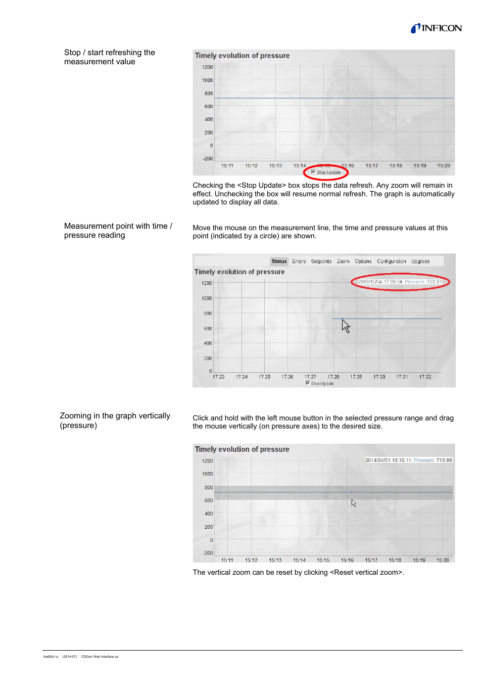 INFICON Cube CDGsci (Web Interface) User Manual | Page 5 / 14