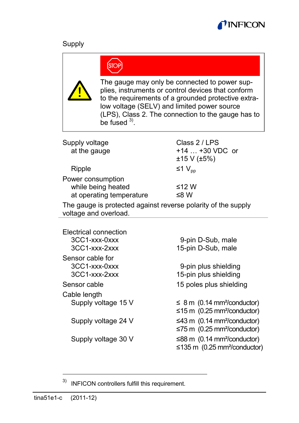INFICON SKY CDG045D 0.05 ... 1000Torr / mbar User Manual | Page 11 / 40