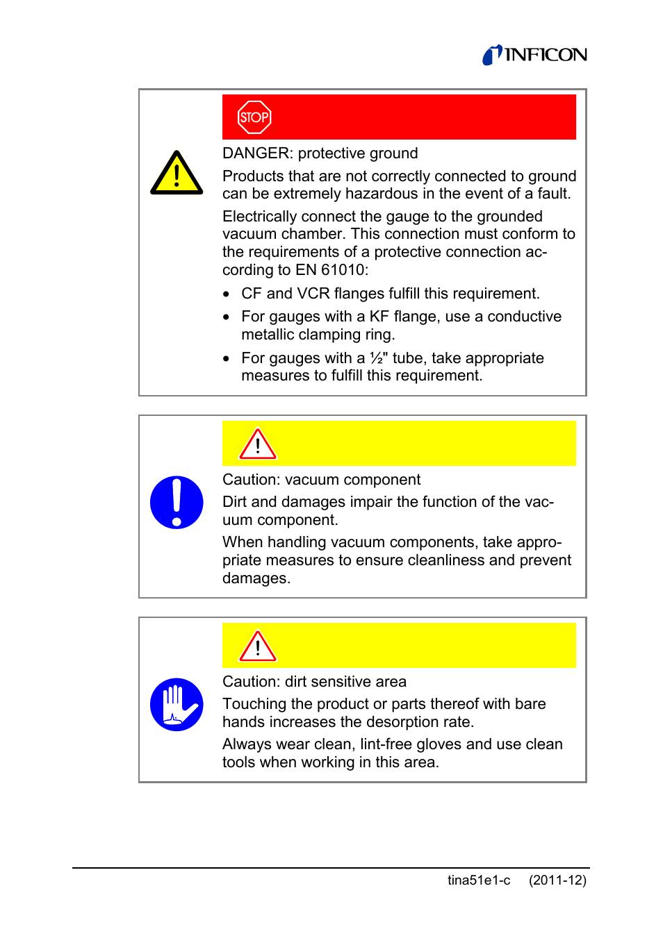 INFICON SKY CDG045D 0.05 ... 1000Torr / mbar User Manual | Page 16 / 40