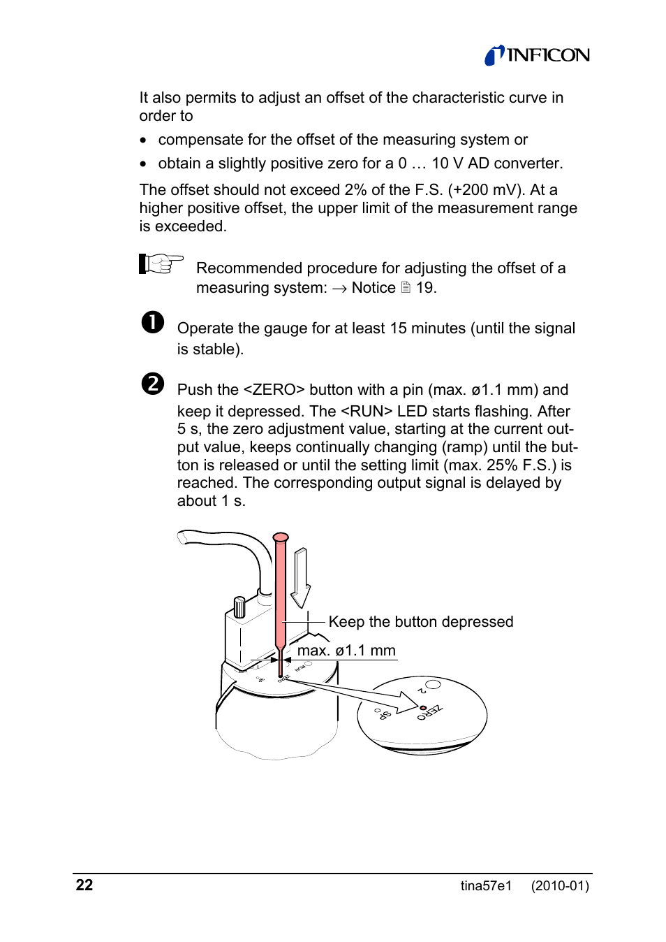 INFICON SKY CDG025D-X3 0.1 ... 1000 Torr / mbar process gauge User Manual | Page 22 / 36