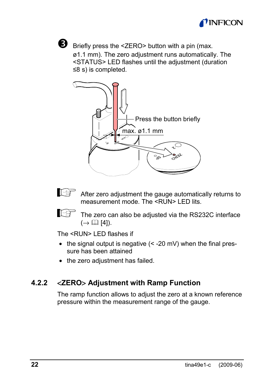 INFICON SKY CDG025D 0.1 ... 1000 Torr / mbar User Manual | Page 22 / 36