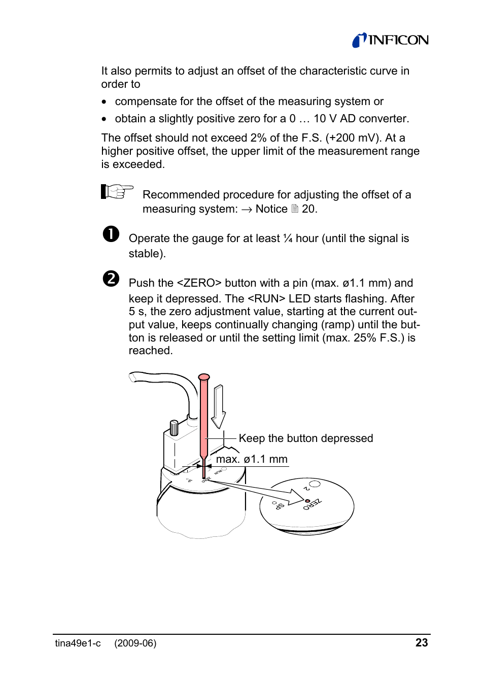 INFICON SKY CDG025D 0.1 ... 1000 Torr / mbar User Manual | Page 23 / 36