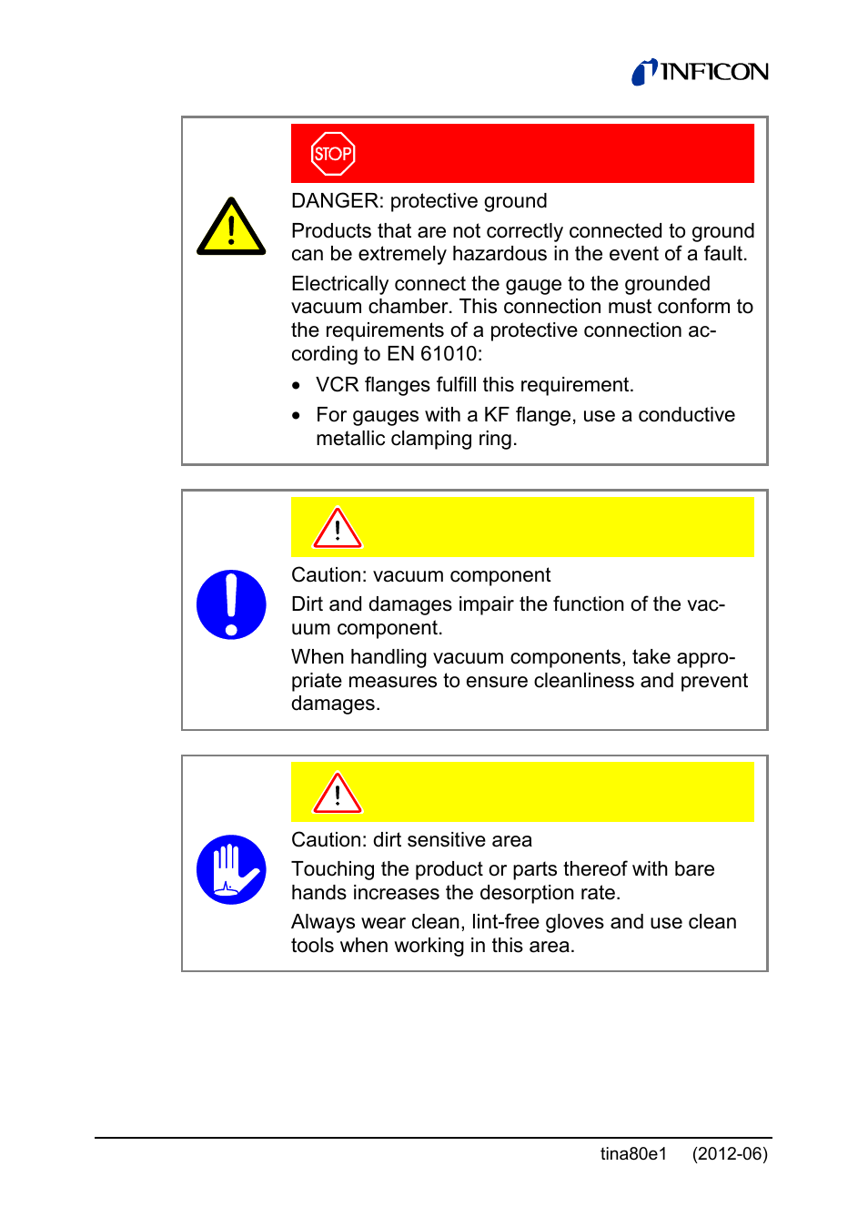 INFICON Porter CDG020D 10 ... 1000 Torr / mbar User Manual | Page 14 / 28