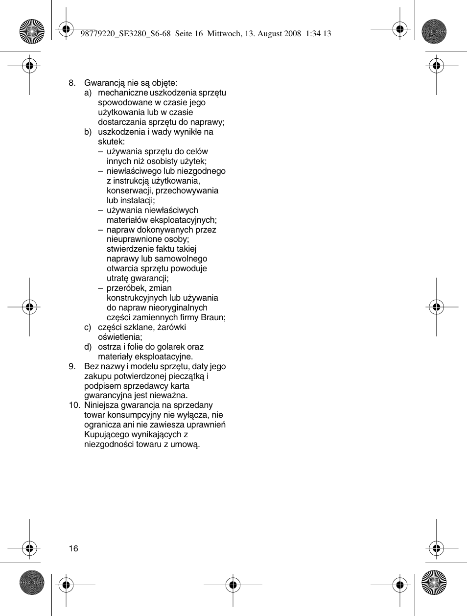 Braun 3280 User Manual | Page 16 / 64