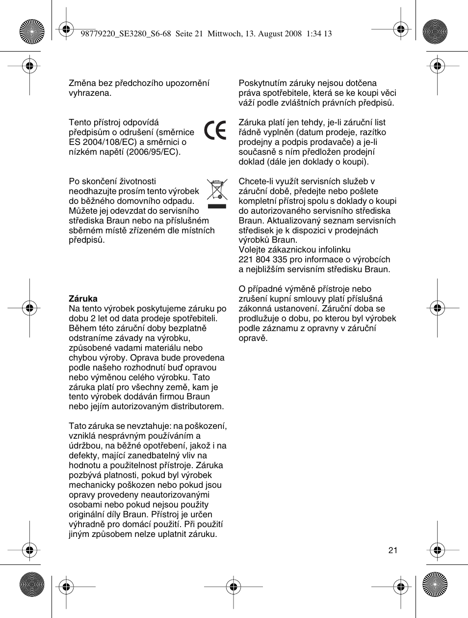 Braun 3280 User Manual | Page 21 / 64