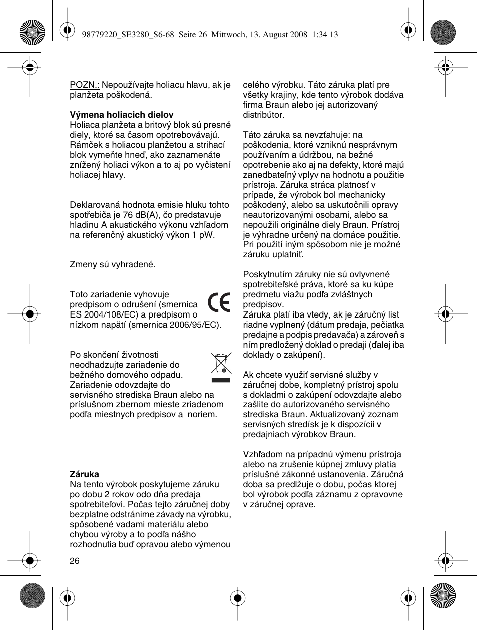 Braun 3280 User Manual | Page 26 / 64