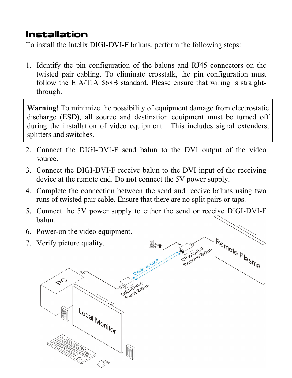 Installation | Intelix DIGI-DVI-F User Manual | Page 2 / 4