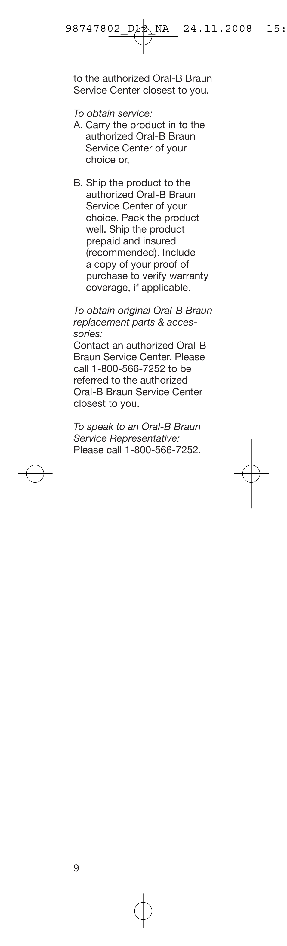 Braun D12513 User Manual | Page 9 / 20