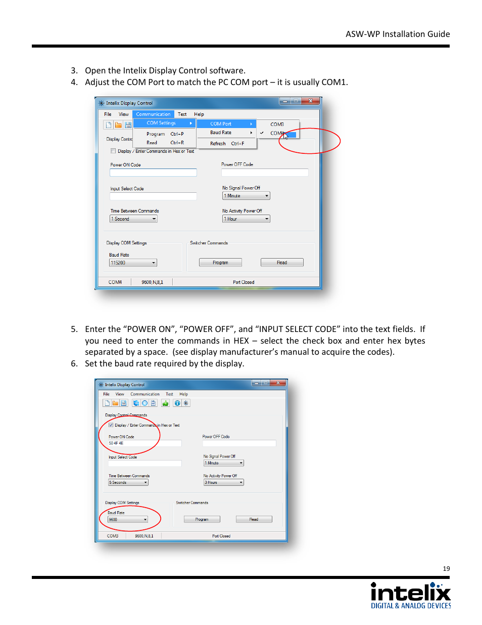 Intelix ASW-WP Installation Manual User Manual | Page 19 / 28