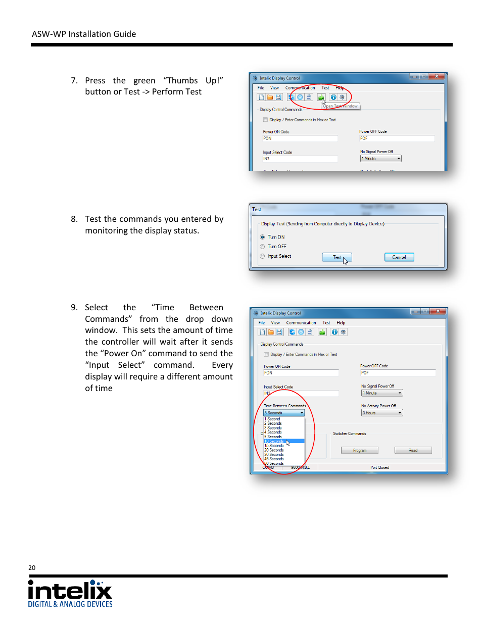 Intelix ASW-WP Installation Manual User Manual | Page 20 / 28