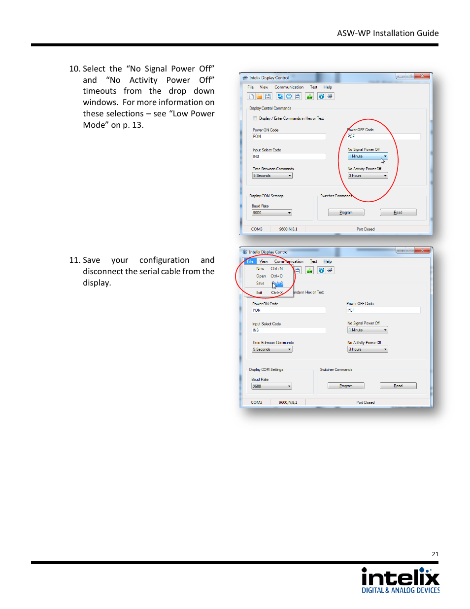 Intelix ASW-WP Installation Manual User Manual | Page 21 / 28