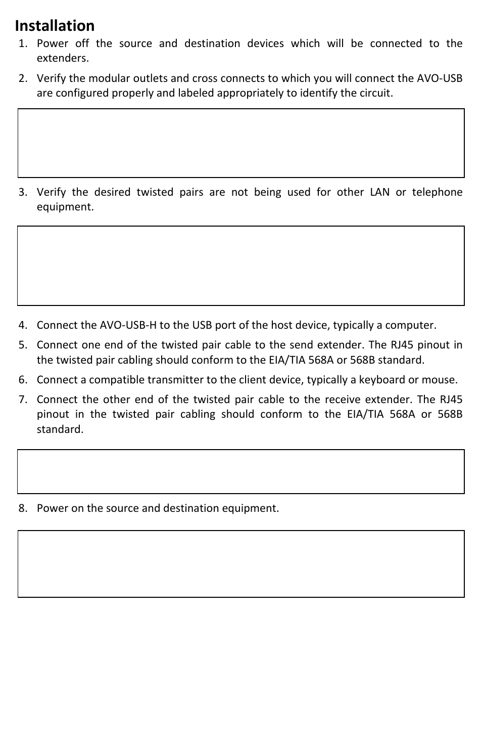 Installation | Intelix AVO-USB-H User Manual | Page 2 / 4