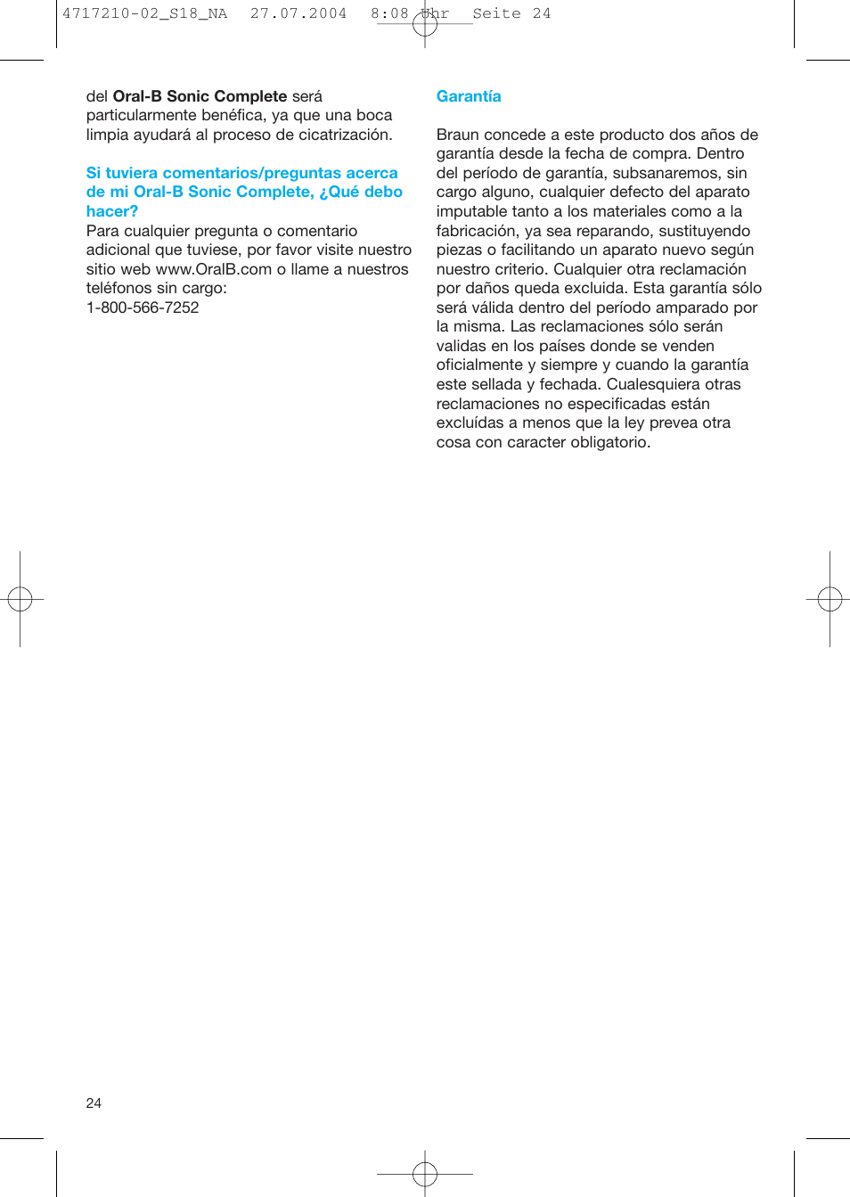 Braun Sonic Complete none User Manual | Page 23 / 37