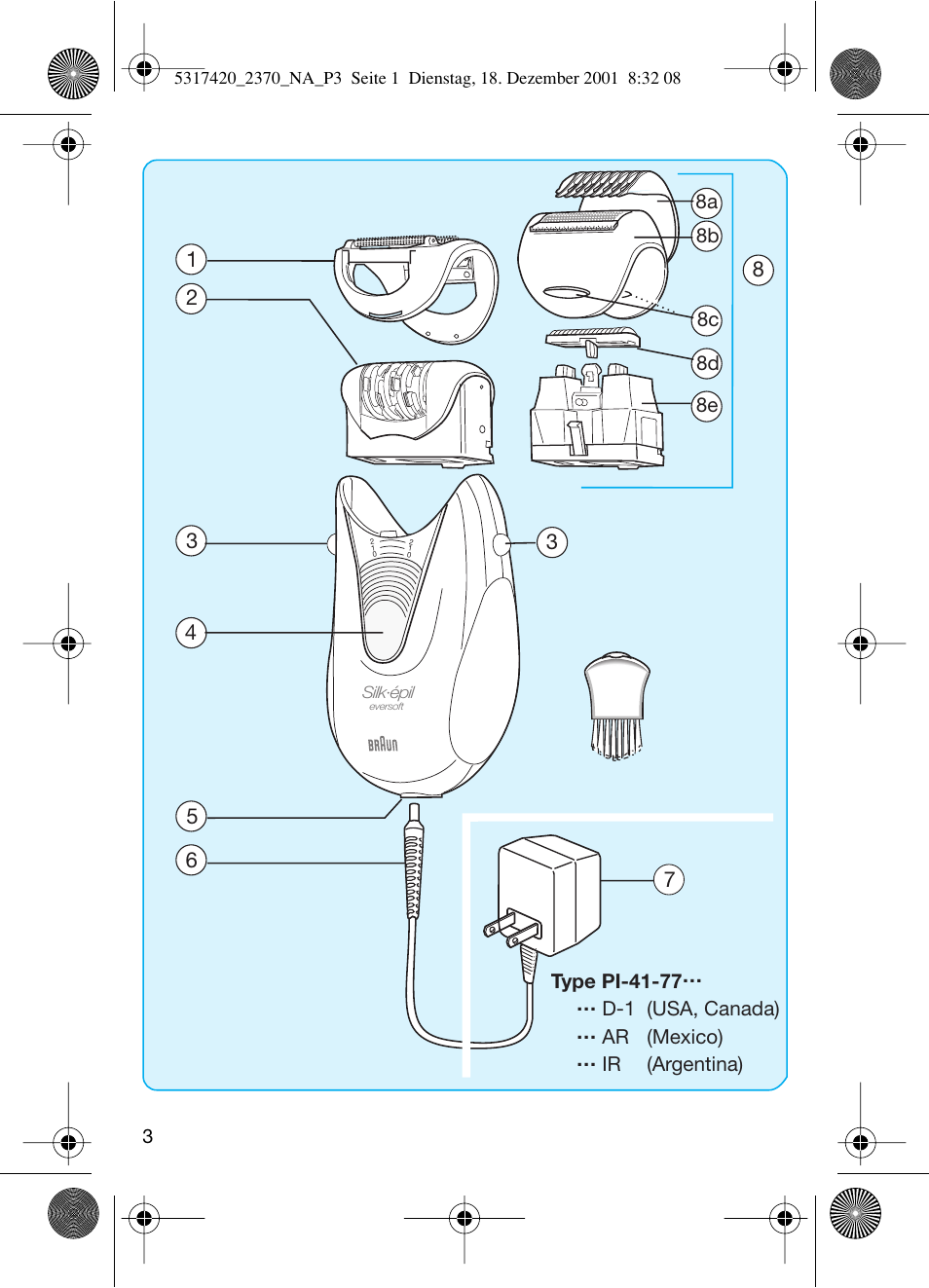 Braun 2370 User Manual | Page 3 / 26