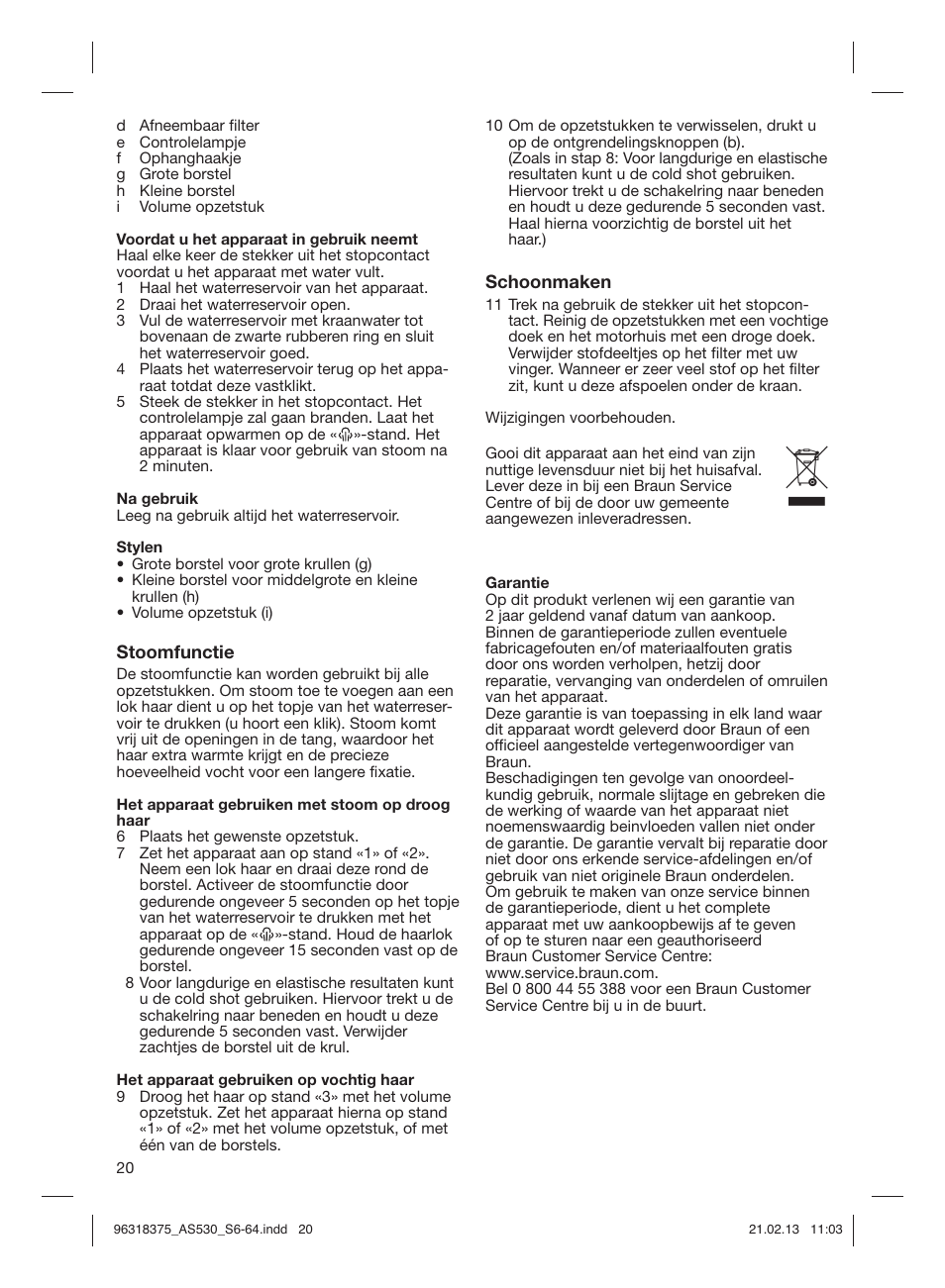 Braun Satin Hair 5 AS 530 User Manual | Page 19 / 59