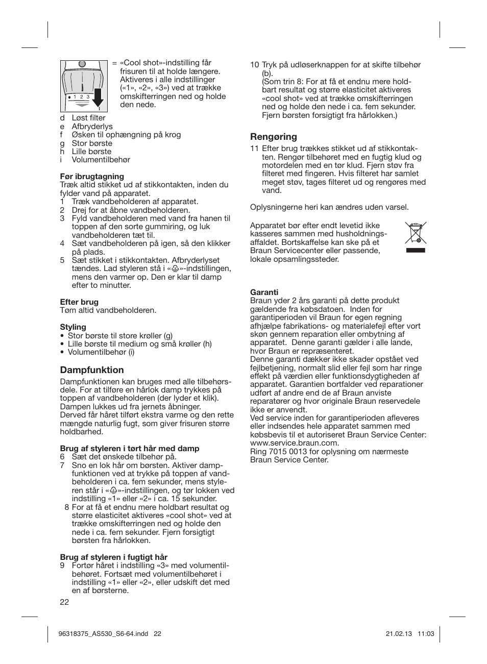 Braun Satin Hair 5 AS 530 User Manual | Page 21 / 59