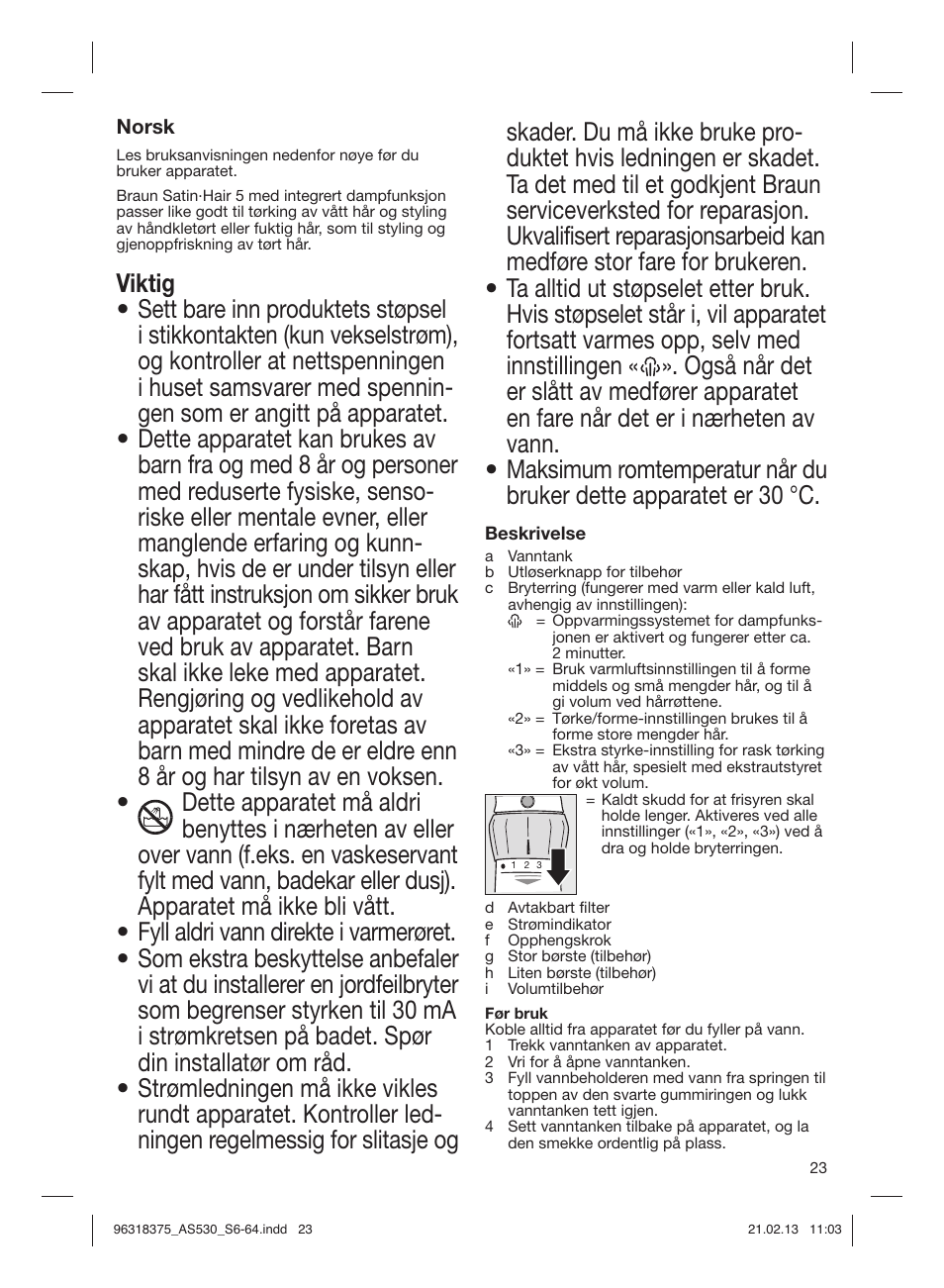 Braun Satin Hair 5 AS 530 User Manual | Page 22 / 59